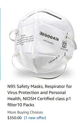 亞馬遜打擊哄抬物價？用戶質(zhì)疑 為何我仍買下35美元一只的口罩廣告